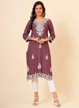 Lucknowi Kurtis Manufacturers in Surat