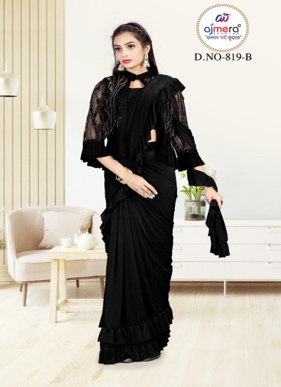 Affordable Wholesale Ready to Wear Sarees Pre Stitched Sarees for Bulk Supply and Retail Ajmera Fashion Limited in Surat