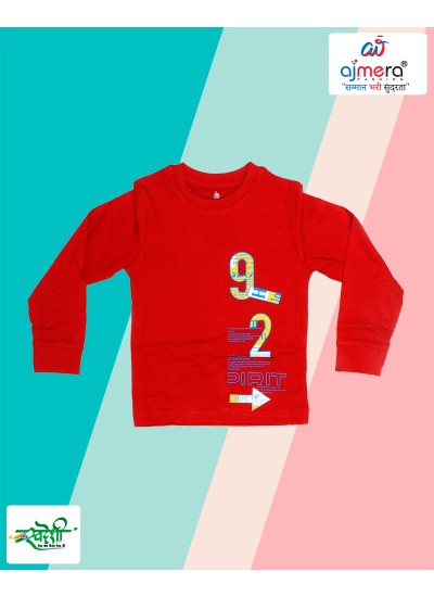 Ajmera Fashion Boys T Shirts for Kids Bulk Orders at Low Cost in Surat