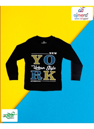 Ajmera Fashion Boys T Shirts for Kids Bulk Orders at Low Cost in Surat