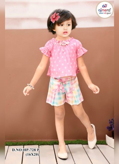 Ajmera Fashion Kids Summer Collection Skirts and Shorts in Cotton Denim and More Wholesale in Surat