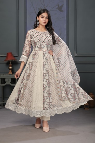 Beautiful Long Chikan Kurti with Expert Embroidery Craftsmanship in Surat