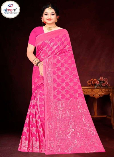 Budget Friendly Bengali Saree Stylish Prints in a Soft Cotton Blend in Surat