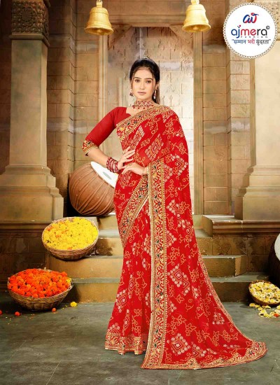 Buy Lovely Bandhani Saree Elegant and Delightful Traditional Style in Surat