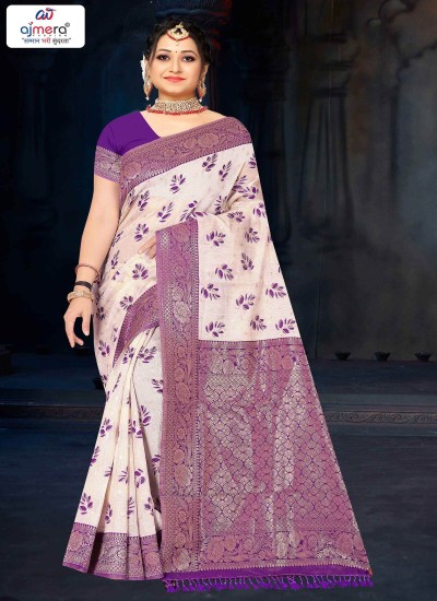 Buy Luxurious Banarasi Fancy Saree with Exquisite Detailing in Surat