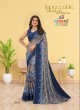 Celestial Charm Georgette Chiffon Saree with Fancy Motif and Elegant Design  in Surat