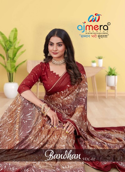 Celestial Charm Georgette Chiffon Saree with Fancy Motif and Elegant Design in Surat