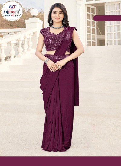 Cheapest One Minute Saree Collection Affordable and Stylish Pre Stitched Sarees Ajmera Fashion Limited in Surat