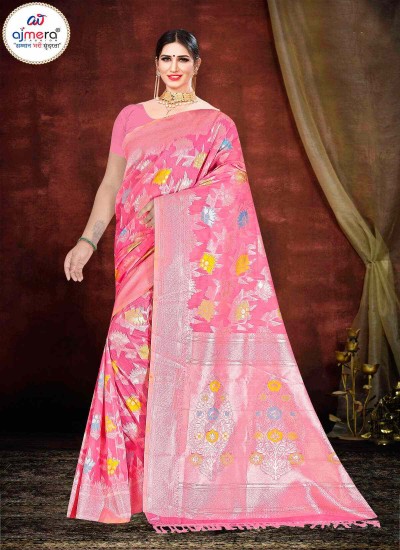 Designer Bengali Silk Saree Contemporary Borders and Classic Weave in Surat