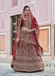 Designer Bridal Lehenga for Boutiques Luxury Lehengas with Zari Resham and Pearl Embellishments  in Surat
