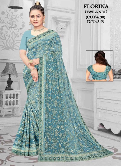 Designer Net Sarees in Vibrant Shades Perfect for Festive Wear in Surat