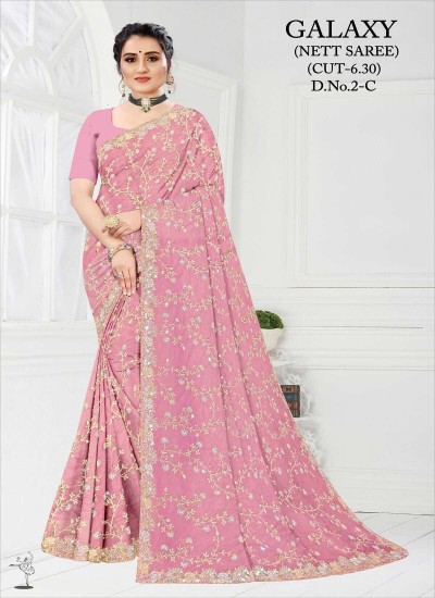 Designer Net Sarees with Embellishments Perfect for Festive Wear in Surat