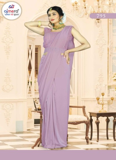 Designer Ready to Wear Sarees Pre Stitched Elegance by Ajmera Fashion Limited in Surat
