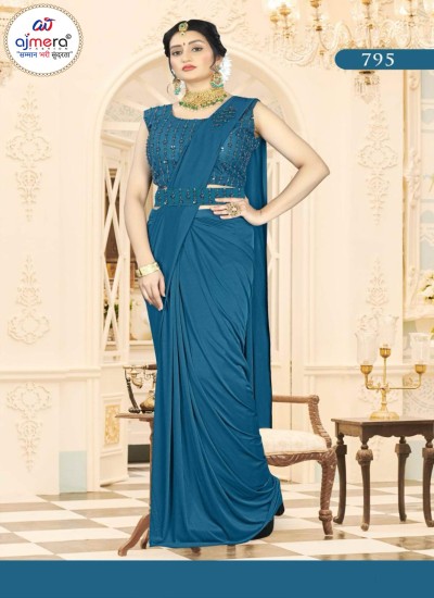 Designer Ready to Wear Sarees Pre Stitched Elegance by Ajmera Fashion Limited in Surat