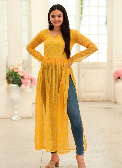 Exclusive Bulk Georgette Kurtis New Factory Prices Exquisite Styles in Surat