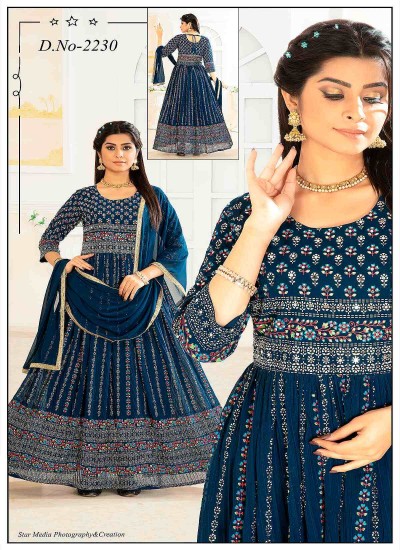 Exclusive Wholesale Long Kurtis for Weddings Elegant Embroidery Rich Fabrics by Ajmera in Surat