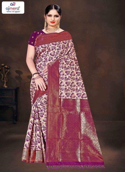 Fancy Banarasi Saree Featuring Intricate and Elegant Patterns in Surat