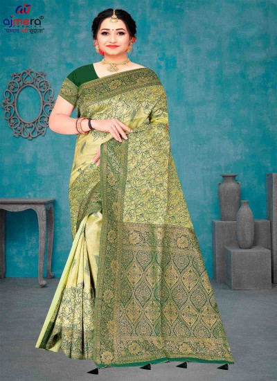 Festive Kanchipuram Silk Saree Designer Borders and Intricate Motifs in Surat