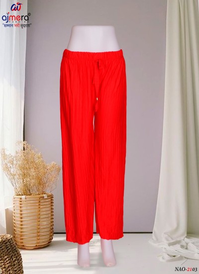 Fresh Light Tone Palazzo Pants for Women Comfortable and Chic in Surat