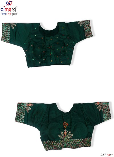 Fusion Wear Designer Blouse Modern Cut with Traditional Embroidery in Surat