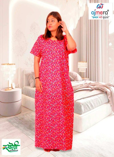 Girls Nightwear with Trending Prints Soft Knit Cotton Modal and Satin Comfort in Surat