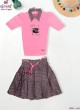 Kids Party Wear Outfits Stylish and Comfortable Designer Clothes for Girls Silk Satin and Tulle Fabrics  in Surat