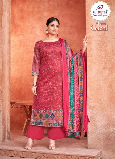 Latest Heritage Jaipuri Suit Block Print and Zari Work in Modern Silhouettes in Surat