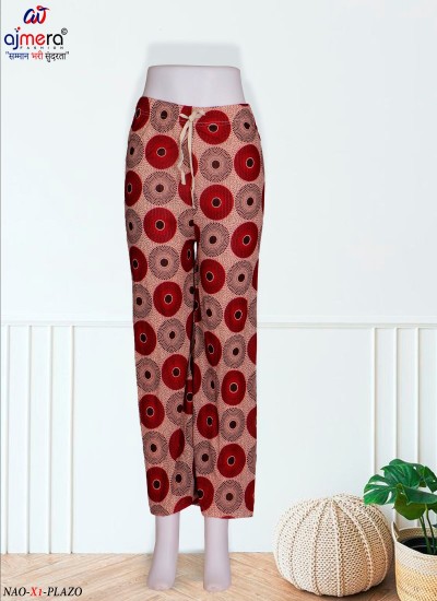 Latest Printed Palazzo Pants for Women Flowy and Stylish Fit in Surat