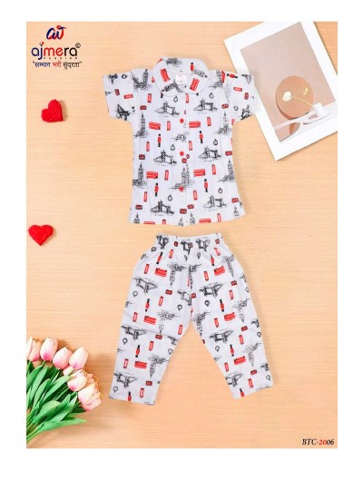 Low Cost Boys Nightwear and Loungewear Wholesale Direct from Manufacturer in Surat