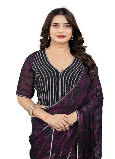Modern Ready to Wear Saree Quick Draping Embroidered Silk Saree Ajmera Fashion Limited in Surat