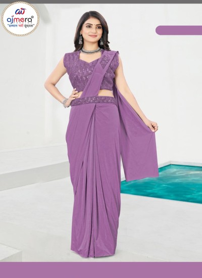 New Trending Ready to Wear Saree Collection Stylish and Pre Stitched Designs for Modern Elegance Ajmera Fashion Limited in Surat