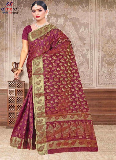 Organza Silk Saree with Modern Twist Lightweight Elegance for All Events in Surat