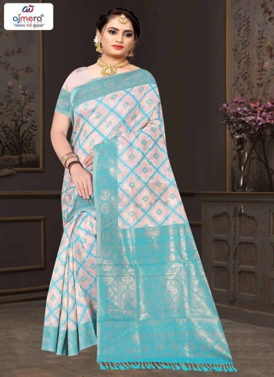 Ornate Banarasi Cotton Fancy Saree with a Timeless Look in Surat
