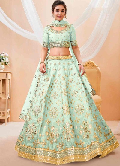 Premium Art Silk Lehenga Choli with Designer Jari and Sequins Embroidery for Special Occasions in Surat