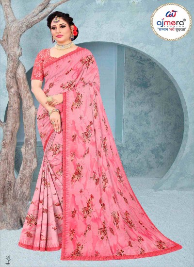 Premium Trendy Georgette Saree Vibrant Colors and Graceful Drape in Surat