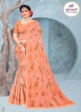Premium Trendy Georgette Saree Vibrant Colors and Graceful Drape  in Surat