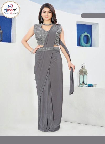 Ready to Wear Sarees Affordable Pre Stitched Collection for Effortless Elegance Ajmera Fashion Limited in Surat