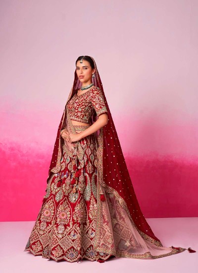 Reliable Silk Lehenga Exporter Bulk Orders Handcrafted Designs Global Shipping in Surat
