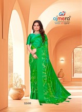 Trendy Viscose Georgette Saree Soft Fabric and Eye Catching Patterns  in Surat
