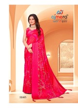 Trendy Viscose Georgette Saree Soft Fabric and Eye Catching Patterns  in Surat