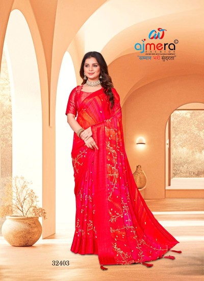 Trendy Viscose Georgette Saree Soft Fabric and Eye Catching Patterns in Surat