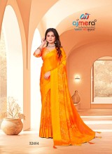 Trendy Viscose Georgette Saree Soft Fabric and Eye Catching Patterns  in Surat