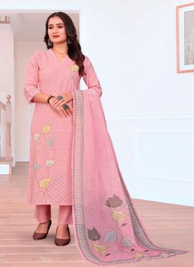 Womens Ethnic Chikan Kurti Lucknowi Chikankari Embroidery Breathable Cotton Georgette Fabric in Surat
